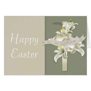 Il est ressuscité Cross Happy Carte de voeux de Pâ