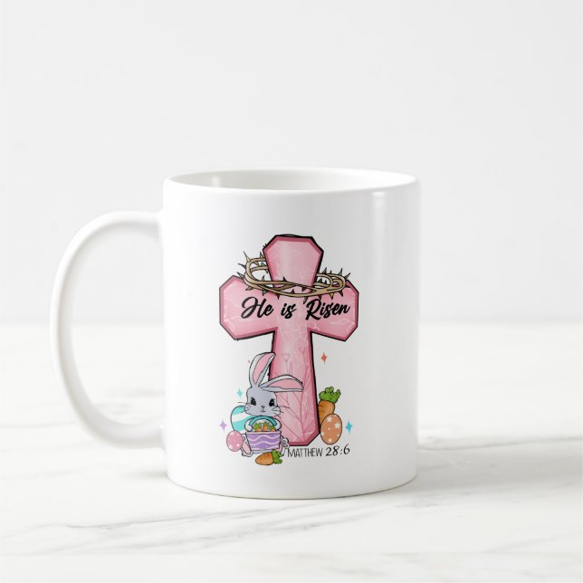 Il Est Ressuscité Mug Pâques Cadeau Pâques (Gauche)
