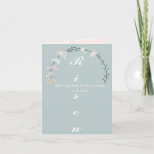 Il est ressuscité : Pastel Scripture Carte de voeu