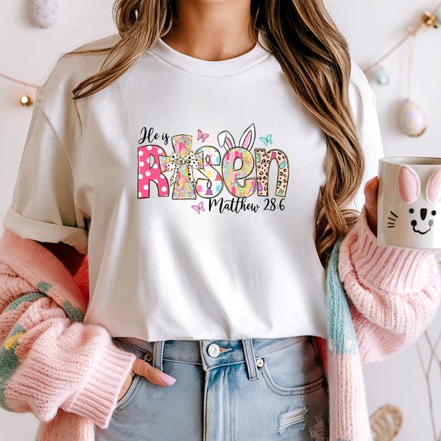 Il est ressuscité T-shirt de Pâques; foi chrétienn (Créateur téléchargé)