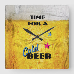Il est temps d'avoir une horloge murale de bière f