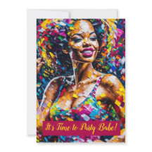 Il est temps de faire la fête du bébé - Invitation