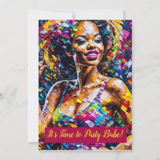 Il est temps de faire la fête du bébé - Invitation