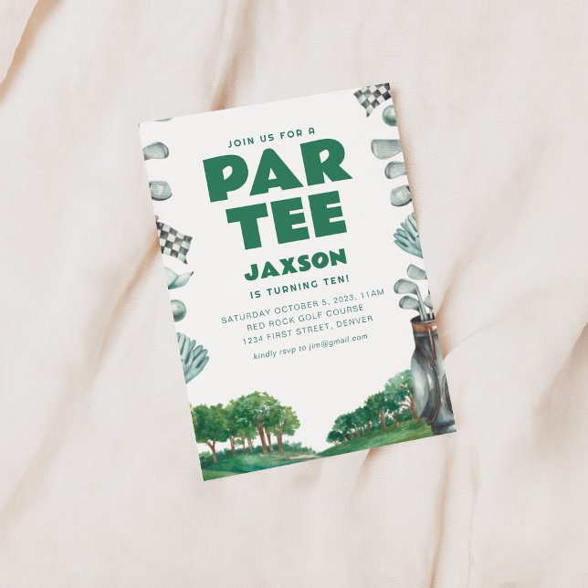 Il est temps de jouer au golf par-Tee Invitation d (Créateur téléchargé)