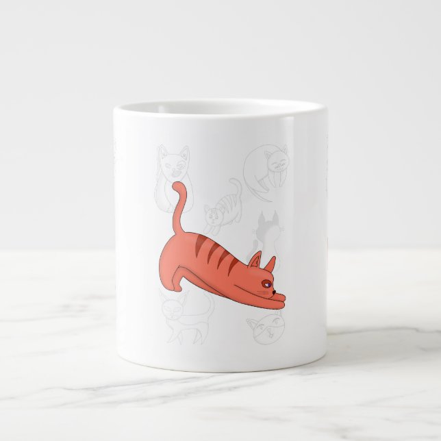 Il est temps d'étirer la tasse de café à deux tons (Devant)