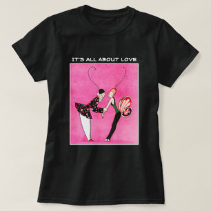 Il est tout au sujet de l'amour. T-shirts de