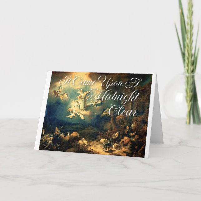 Il est venu sur une carte de Noël claire à minuit  (Devant)