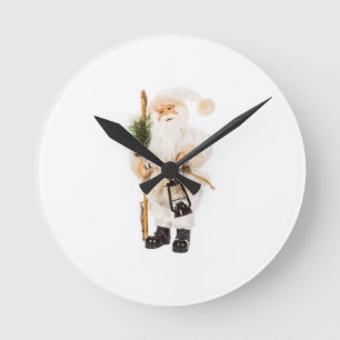 IL EST VINGAGE ET BEAU EN HORLOGE BLANC-PÈRE NOËL