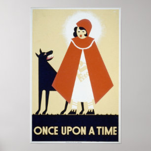 Il était une fois Affiche vintage WPA