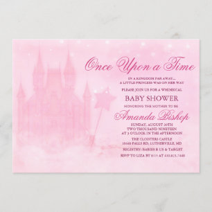 Il était une fois Fairytale Baby shower Invitation