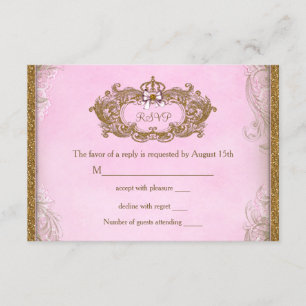 Il était une fois princesse Birthday RSVP