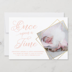 Il était une fois Princesse Faire-part de naissanc