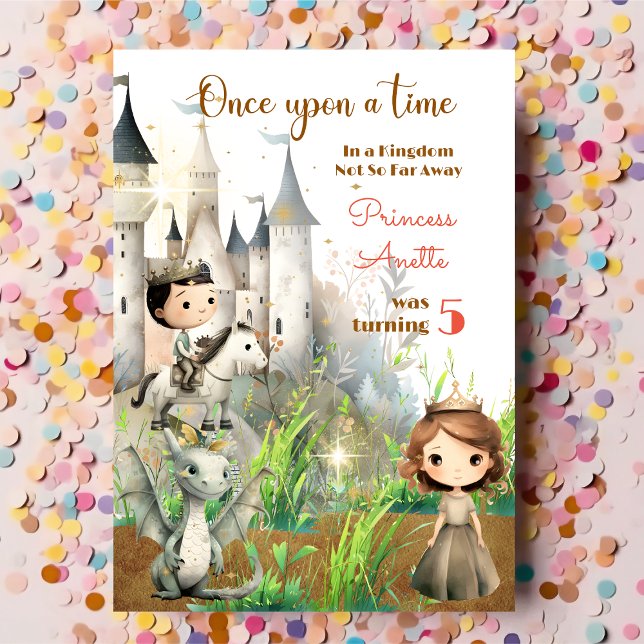 Il était une fois, Princesse Invitation d'annivers (Créateur téléchargé)