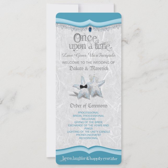 Il était une fois Programme de mariage (Devant)