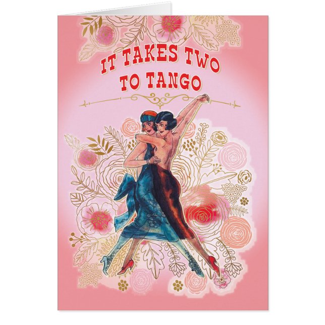 Il Faut Deux Lesbiennes À La Carte Tango Valentine (Devant)