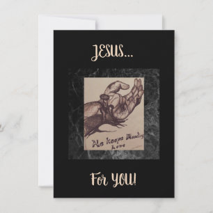 "Il garde l'amour saignant" Carte Plat