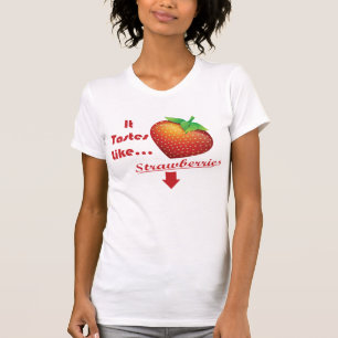 Il goûte comme le T-shirt de fraises