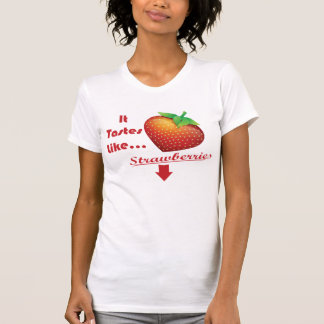 Il goûte comme le T-shirt de fraises