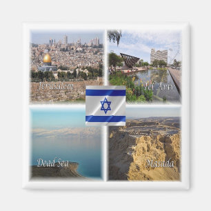 IL Israel - JERUSALEM TEL AVIV - Kühlschrank Magnet