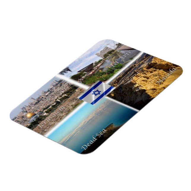 IL Israel - Jerusalem - Tel Aviv - Totes Meer - Magnet (Linke Seite)