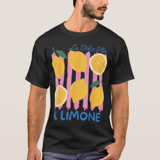 Il Limone Limon Cello La Dolce Vita Lemon Italien T-Shirt