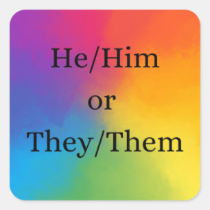 Il/Lui ou Ils/Eux Pronoun autocollant