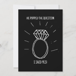 Il M'a Demandé En Mariage Et J'ai Dit Oui ! Carte 