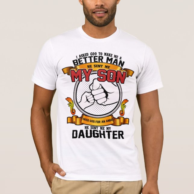 Il m'a envoyé un T-shirt Angel à mon fils/fille (Devant)