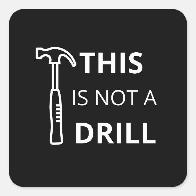 Il ne s'agit pas d'un autocollant de forage (Devant)