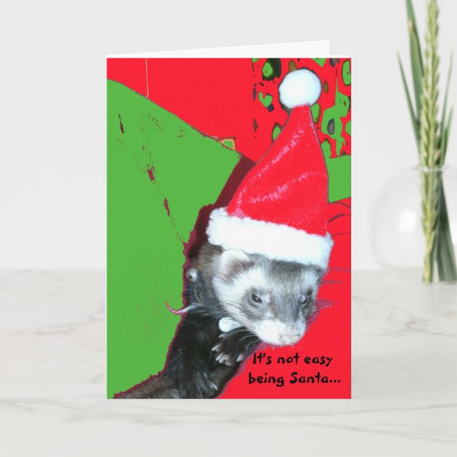 Il n'est pas être facile carte de Noël de Père (Devant)