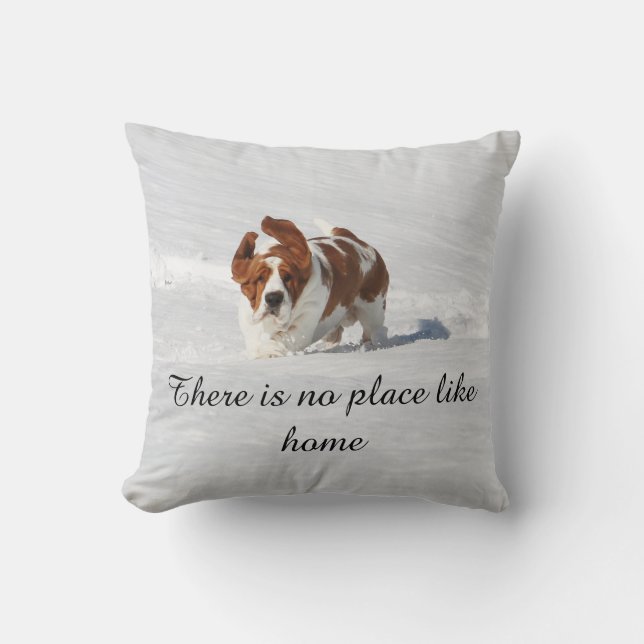 "Il n'y a aucun endroit comme" le coussin à la (Recto)