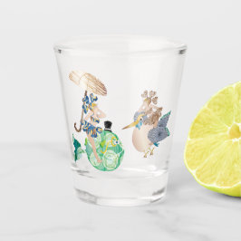 Il pesce che amava l'uccellino schnapsglas