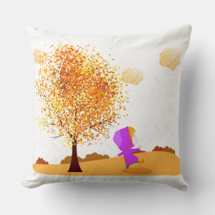Il pleut à l'extérieur du Coussin