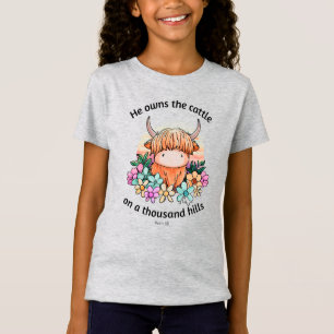 Il possède le bétail sur un T-shirt de Mille Hills