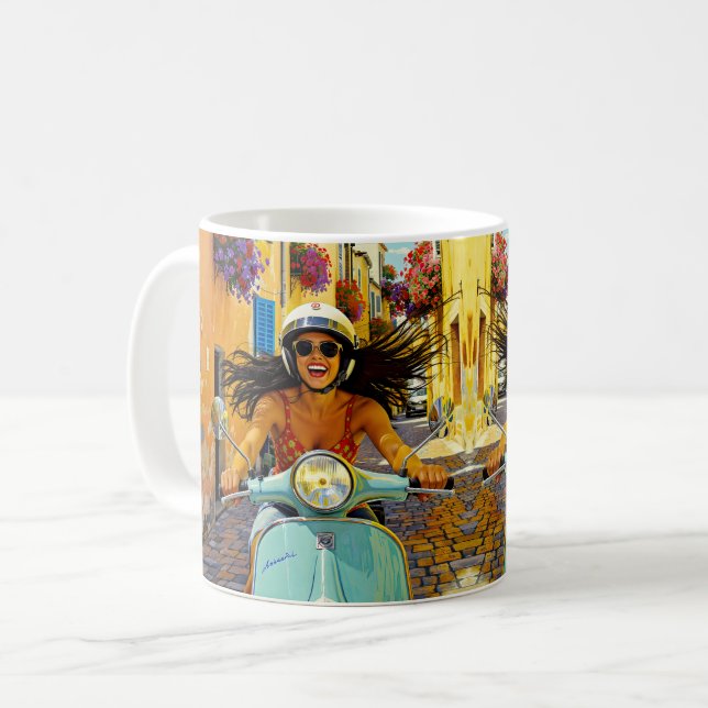  „Il riso del vento“ (Das Lachen des Windes) Kaffeetasse (Vorderseite Links)