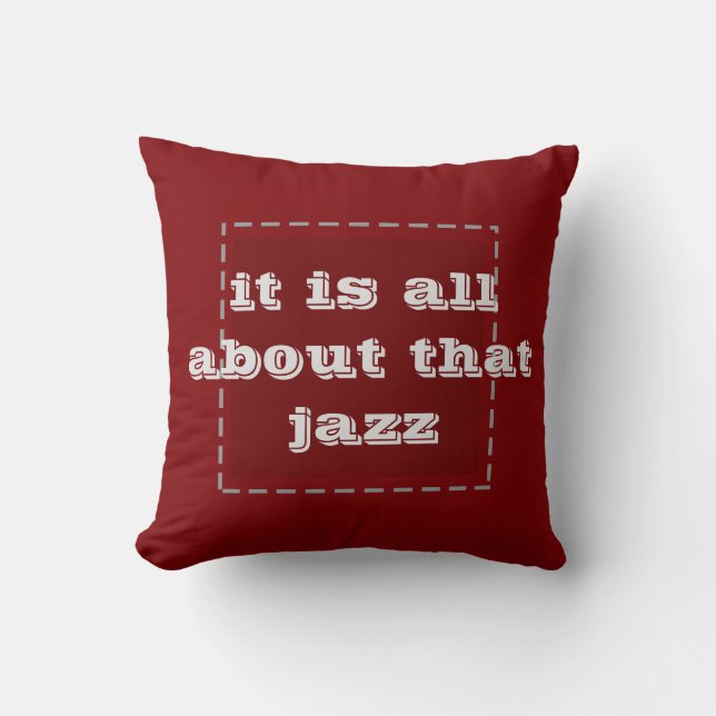 Il s'agit de ce jazz - coussin (Recto)