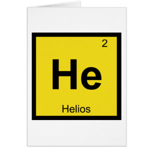 Il - Symbole du tableau périodique de la chimie hé