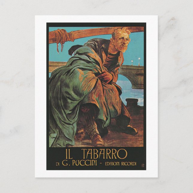 Il Tabarro (Giacomo Puccini) Postkarte (Vorderseite)