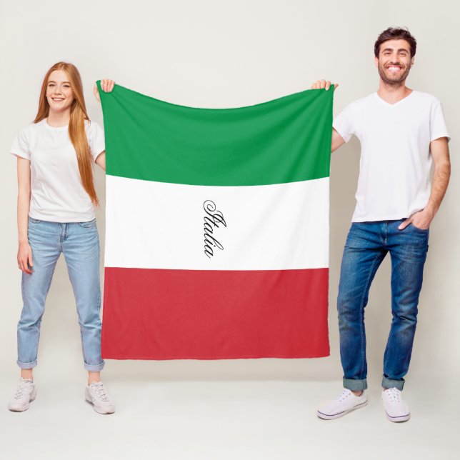 Il Tricolore - Die Flagge Italiens Fleecedecke (Beispiel)