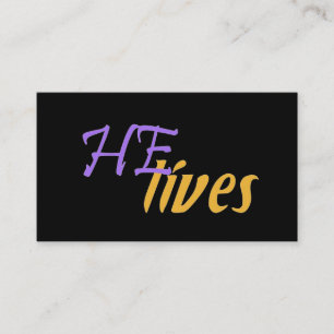 IL vit des cartes de visite