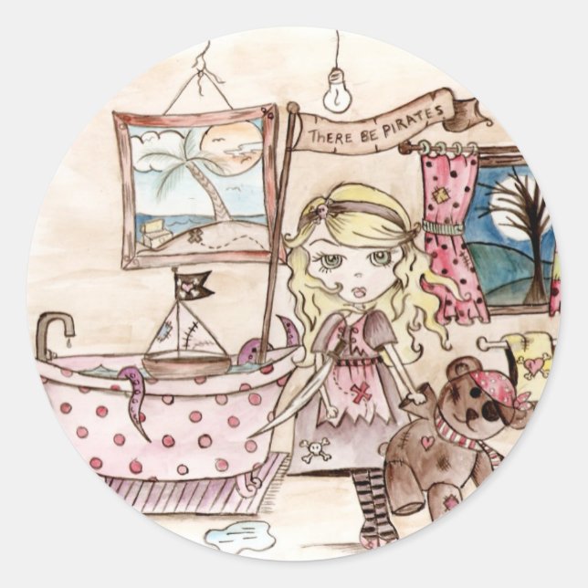 Il Y A Des Pirates - Stickers (Devant)