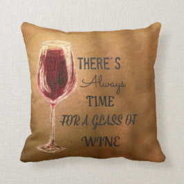Il y a toujours l'heure pour le coussin de vin
