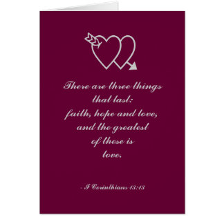 Il y a trois choses qui durent : la foi, espèrent…