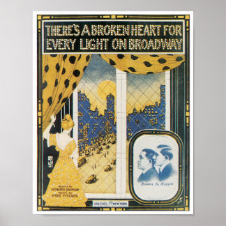 Il y a une affiche du Coeur brisé