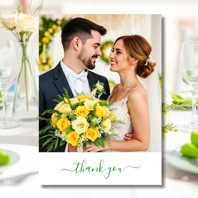 Île Citrus Vert & Jaune Mariage Merci (Island Citrus Green & Yellow Wedding Thank you )