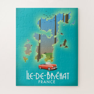 Île-de-Bréhat, französisches Vintages Reiseplakat