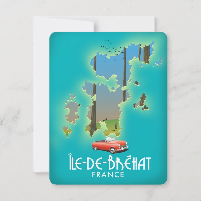Île-de-Bréhat, französisches Vintages Reiseplakat (Vorderseite)