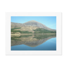 Île de carte postale de réflexions de Skye