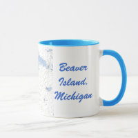Île de castor, tasse nautique de diagramme de MI