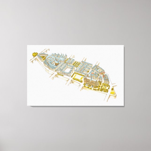 Ile-de-la-Cite Paris Frankreich Leinwanddruck (Vorderseite)